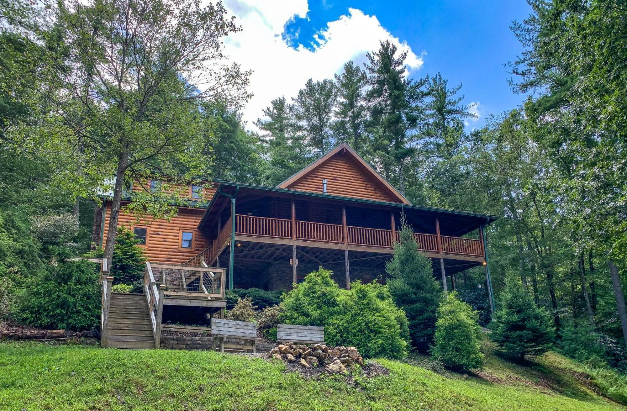 Pine Log Lodge Jefferson المظهر الخارجي الصورة