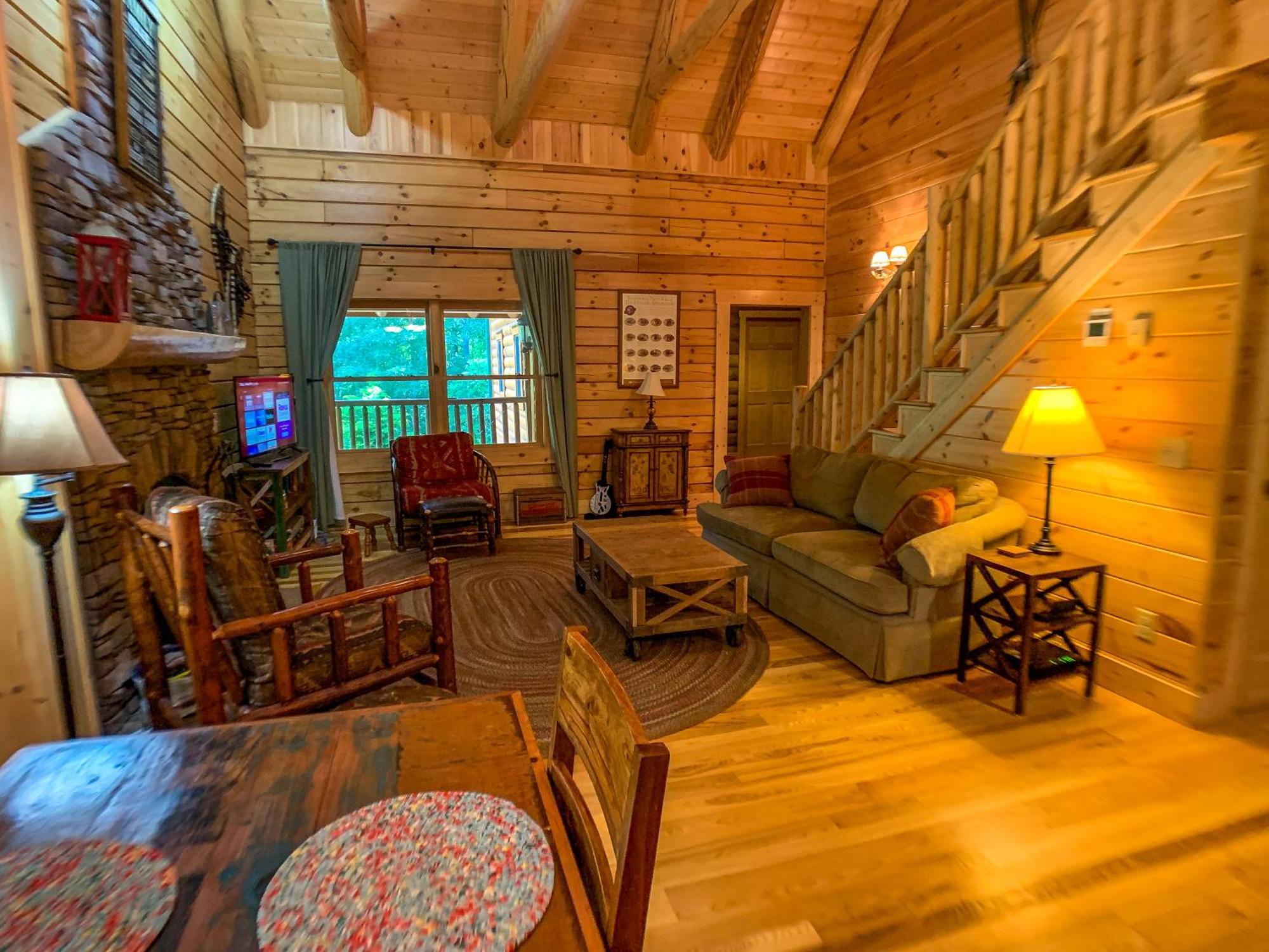 Pine Log Lodge Jefferson المظهر الخارجي الصورة