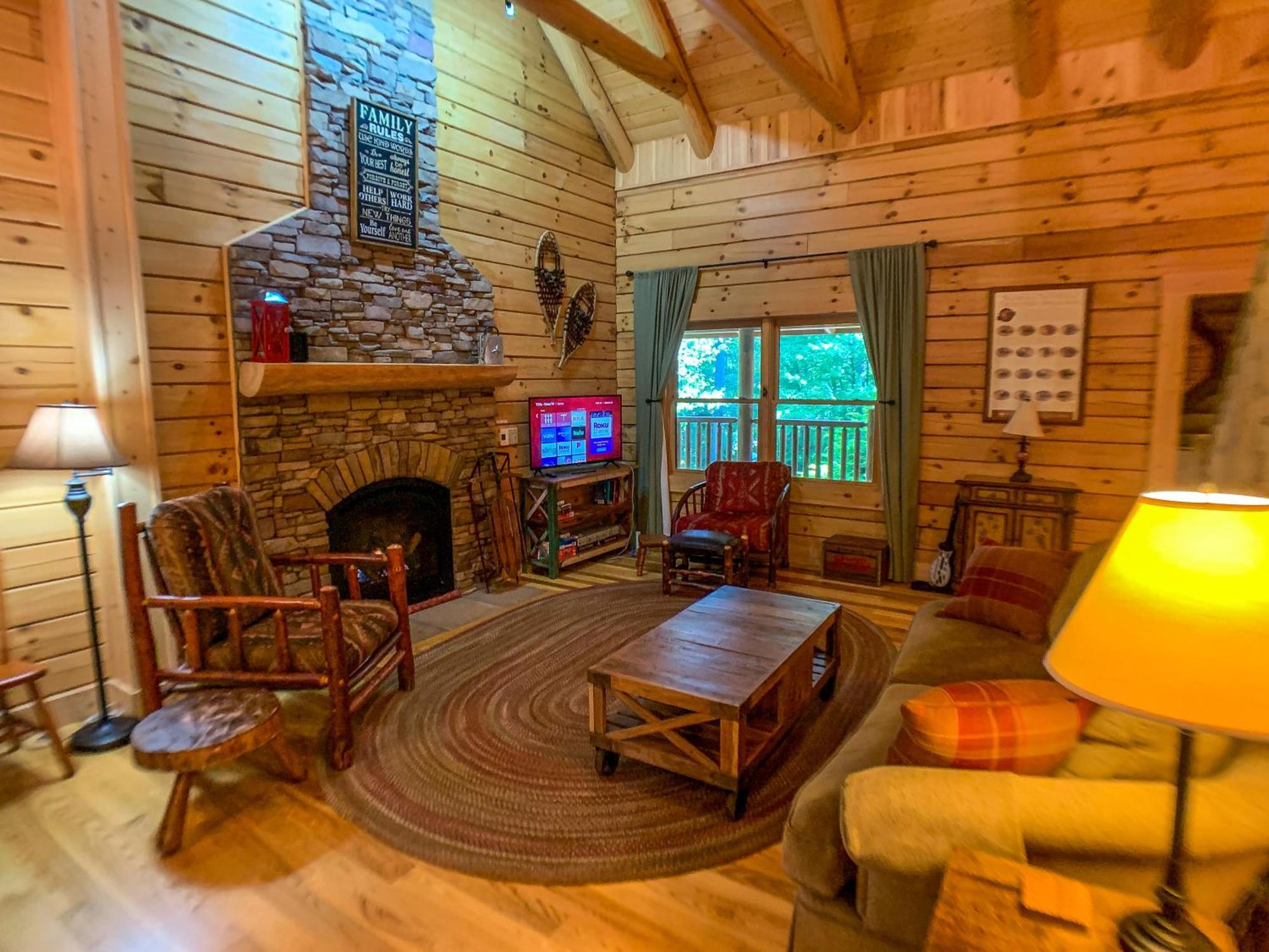 Pine Log Lodge Jefferson المظهر الخارجي الصورة