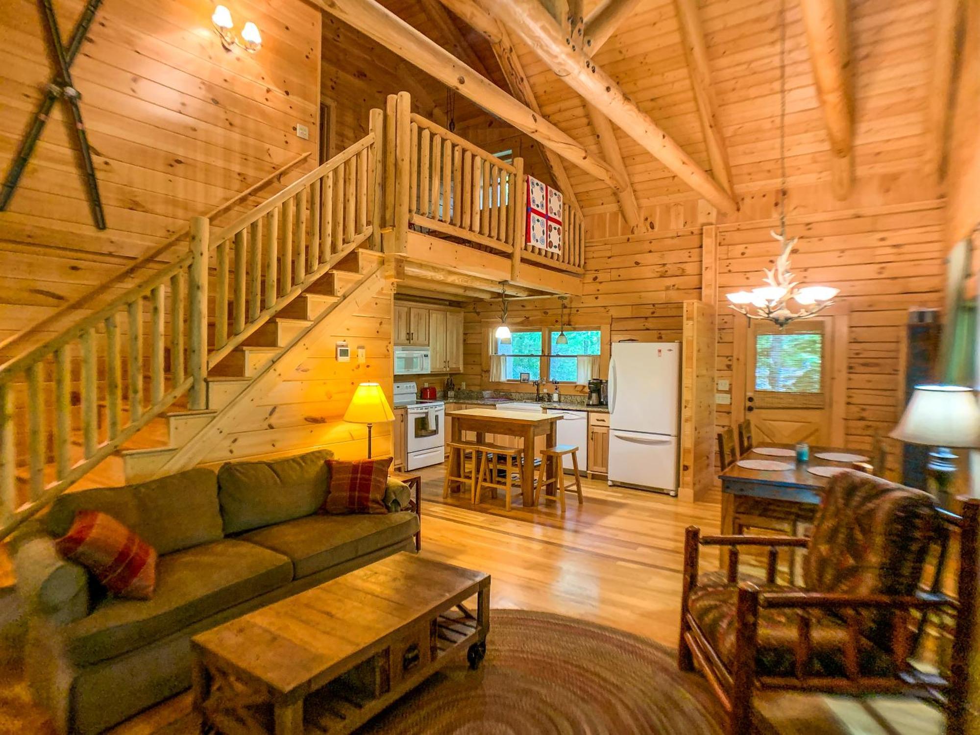 Pine Log Lodge Jefferson المظهر الخارجي الصورة